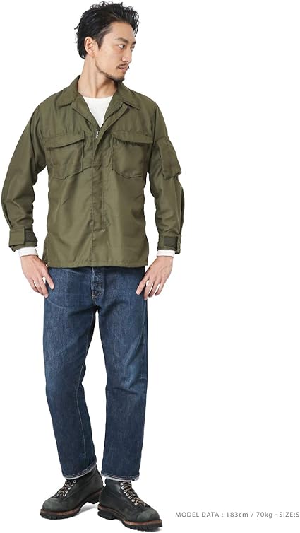 Amazon | 実物 米軍 NOMEX ノーメックス ヘリクルーシャツ（横